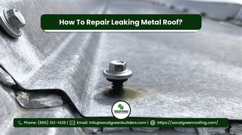 how to fix a steel roof that leaks around the screws|How to seal Metal Screws from leaking